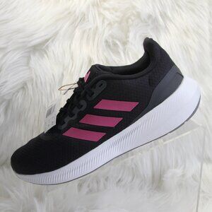 New Women's Adidas Run Falcon 3.0 W Black Pink Running Shoes Sneakers Size 9**